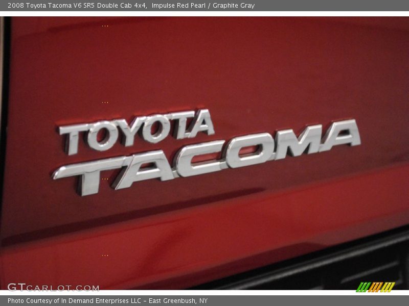 Impulse Red Pearl / Graphite Gray 2008 Toyota Tacoma V6 SR5 Double Cab 4x4