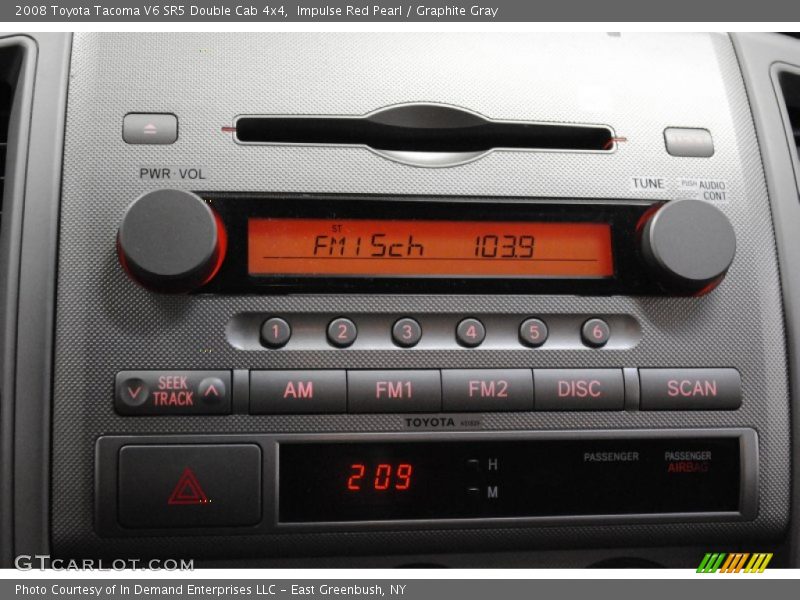 Impulse Red Pearl / Graphite Gray 2008 Toyota Tacoma V6 SR5 Double Cab 4x4