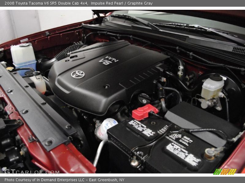Impulse Red Pearl / Graphite Gray 2008 Toyota Tacoma V6 SR5 Double Cab 4x4