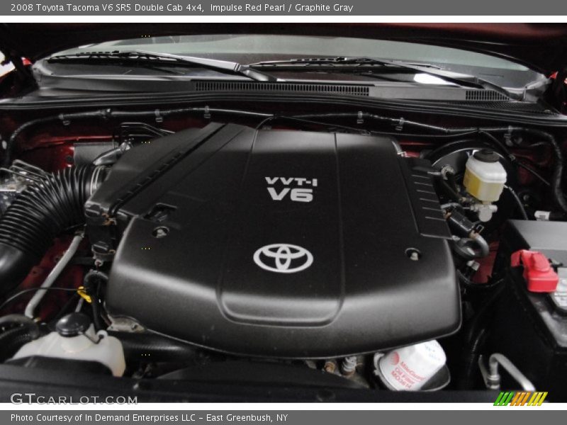 Impulse Red Pearl / Graphite Gray 2008 Toyota Tacoma V6 SR5 Double Cab 4x4