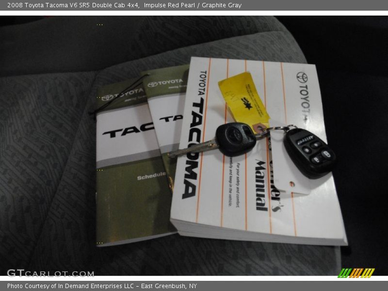 Impulse Red Pearl / Graphite Gray 2008 Toyota Tacoma V6 SR5 Double Cab 4x4