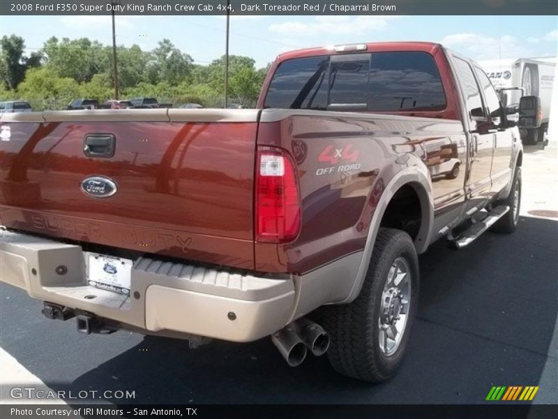 Dark Toreador Red / Chaparral Brown 2008 Ford F350 Super Duty King Ranch Crew Cab 4x4