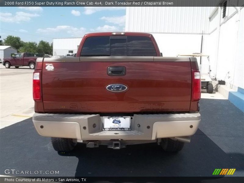 Dark Toreador Red / Chaparral Brown 2008 Ford F350 Super Duty King Ranch Crew Cab 4x4
