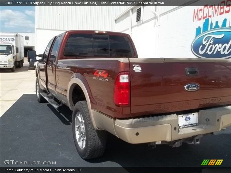 Dark Toreador Red / Chaparral Brown 2008 Ford F350 Super Duty King Ranch Crew Cab 4x4