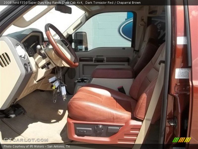 2008 F350 Super Duty King Ranch Crew Cab 4x4 Chaparral Brown Interior
