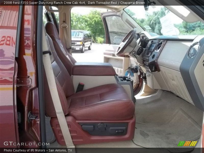  2008 F350 Super Duty King Ranch Crew Cab 4x4 Chaparral Brown Interior