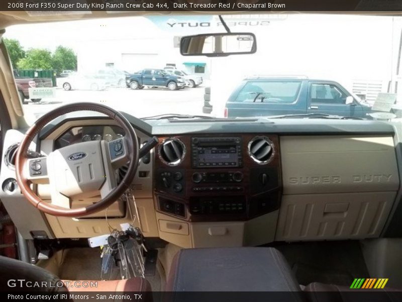 Dark Toreador Red / Chaparral Brown 2008 Ford F350 Super Duty King Ranch Crew Cab 4x4