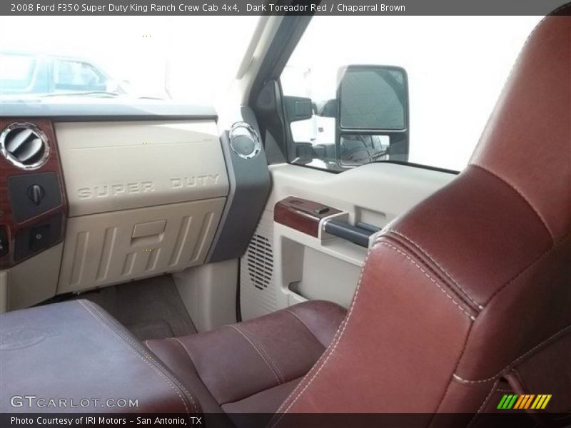  2008 F350 Super Duty King Ranch Crew Cab 4x4 Chaparral Brown Interior
