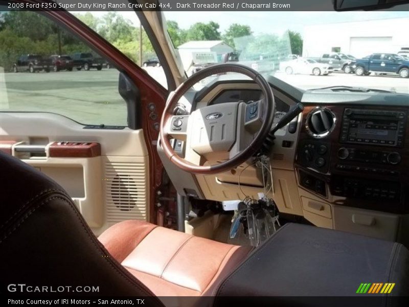 Dark Toreador Red / Chaparral Brown 2008 Ford F350 Super Duty King Ranch Crew Cab 4x4