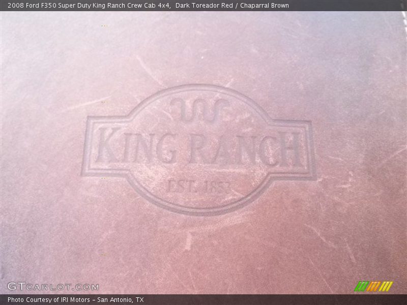 Dark Toreador Red / Chaparral Brown 2008 Ford F350 Super Duty King Ranch Crew Cab 4x4