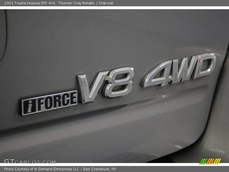 Thunder Gray Metallic / Charcoal 2001 Toyota Sequoia SR5 4x4