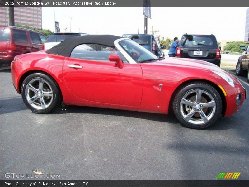Aggressive Red / Ebony 2009 Pontiac Solstice GXP Roadster