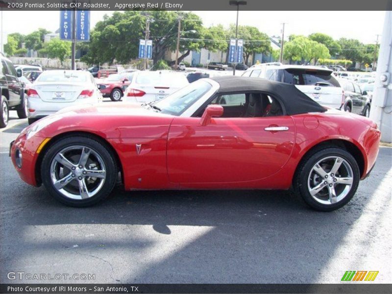 Aggressive Red / Ebony 2009 Pontiac Solstice GXP Roadster