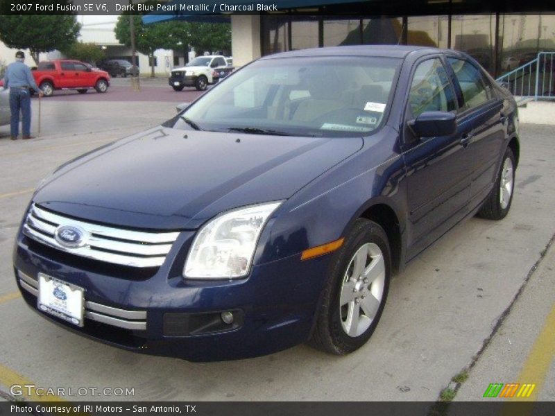 Dark Blue Pearl Metallic / Charcoal Black 2007 Ford Fusion SE V6