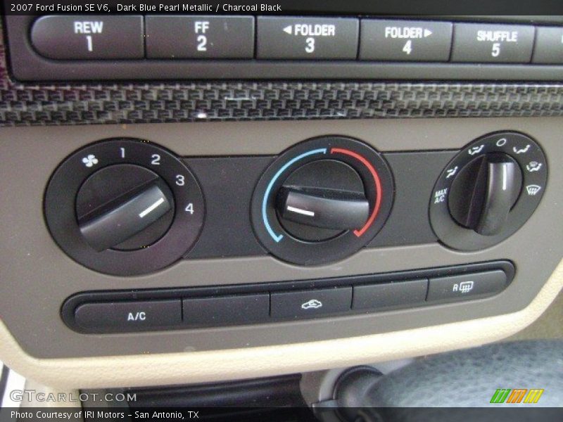 Dark Blue Pearl Metallic / Charcoal Black 2007 Ford Fusion SE V6