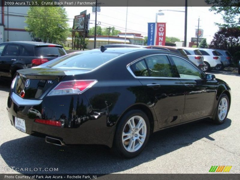 Crystal Black Pearl / Parchment 2009 Acura TL 3.5