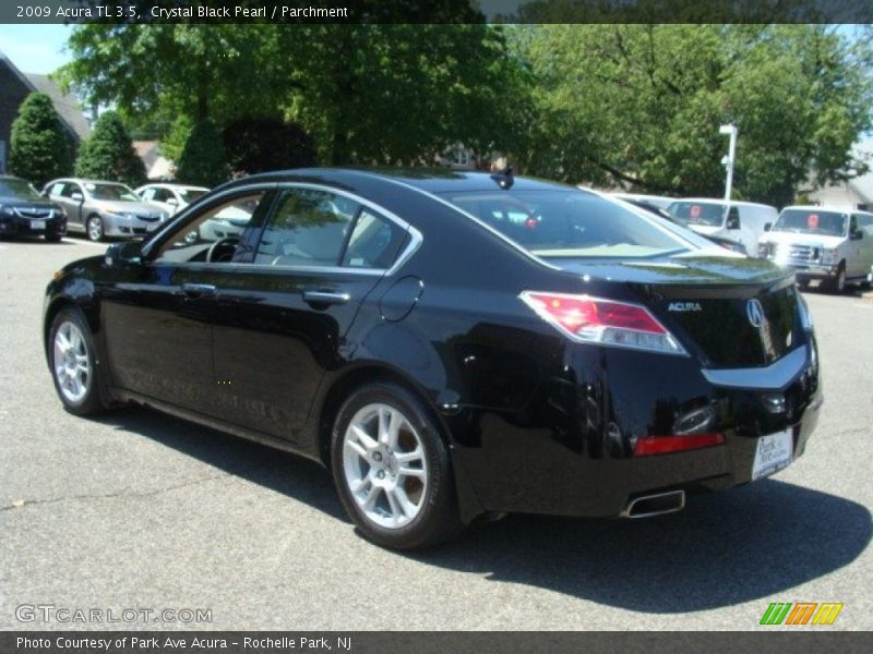 Crystal Black Pearl / Parchment 2009 Acura TL 3.5