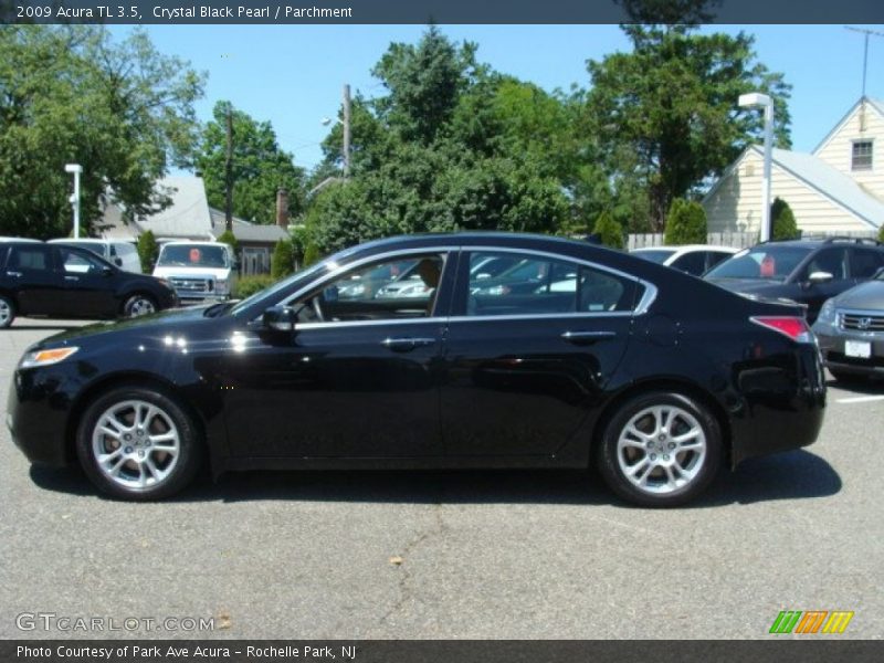 Crystal Black Pearl / Parchment 2009 Acura TL 3.5