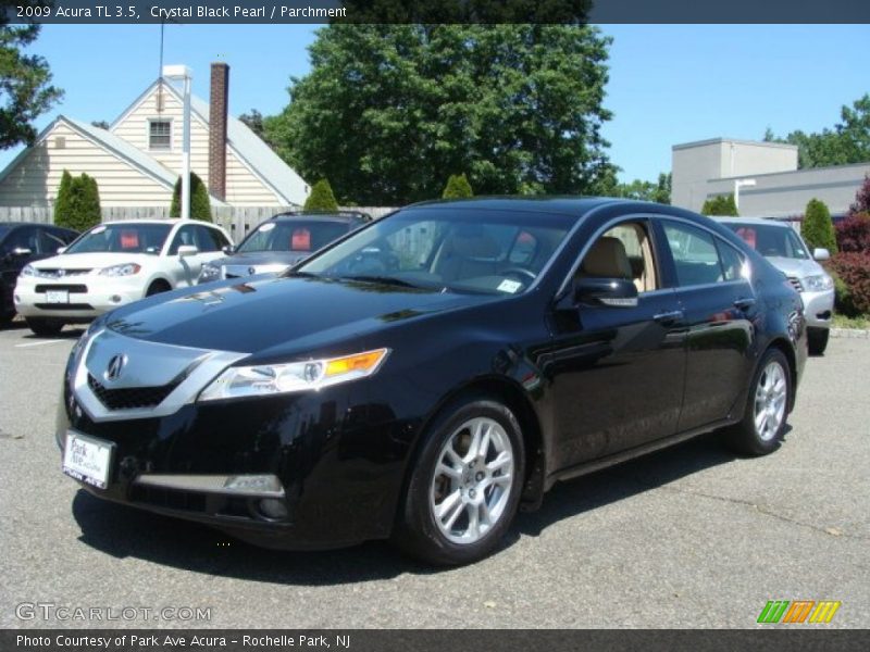 Crystal Black Pearl / Parchment 2009 Acura TL 3.5