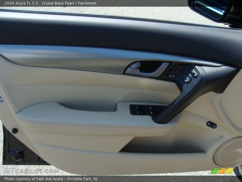 Crystal Black Pearl / Parchment 2009 Acura TL 3.5