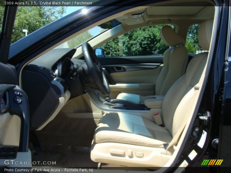 Crystal Black Pearl / Parchment 2009 Acura TL 3.5