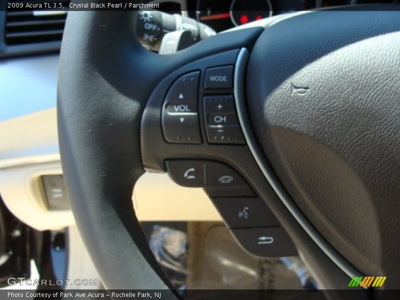 Crystal Black Pearl / Parchment 2009 Acura TL 3.5
