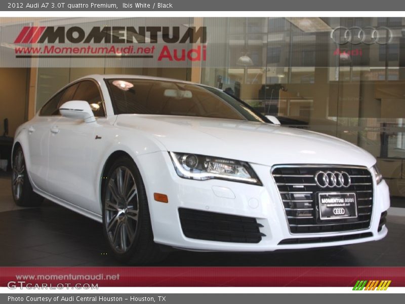Ibis White / Black 2012 Audi A7 3.0T quattro Premium