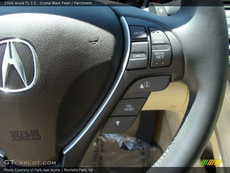 Crystal Black Pearl / Parchment 2009 Acura TL 3.5