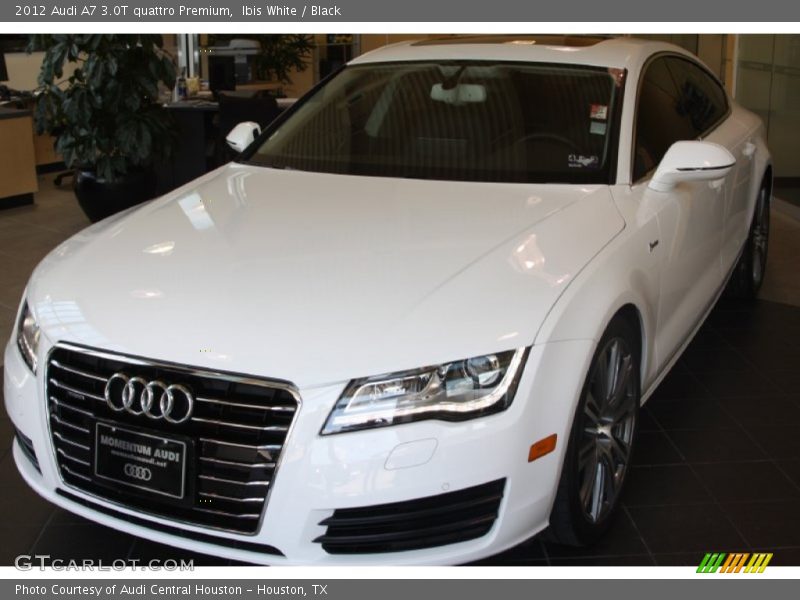 Ibis White / Black 2012 Audi A7 3.0T quattro Premium