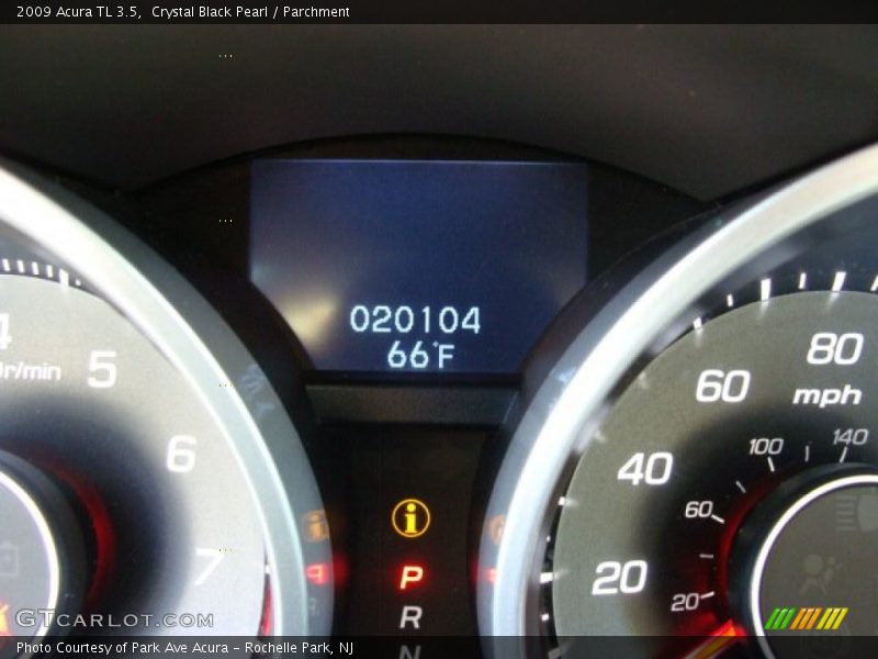 Crystal Black Pearl / Parchment 2009 Acura TL 3.5