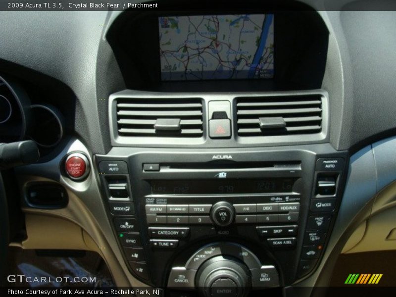 Crystal Black Pearl / Parchment 2009 Acura TL 3.5