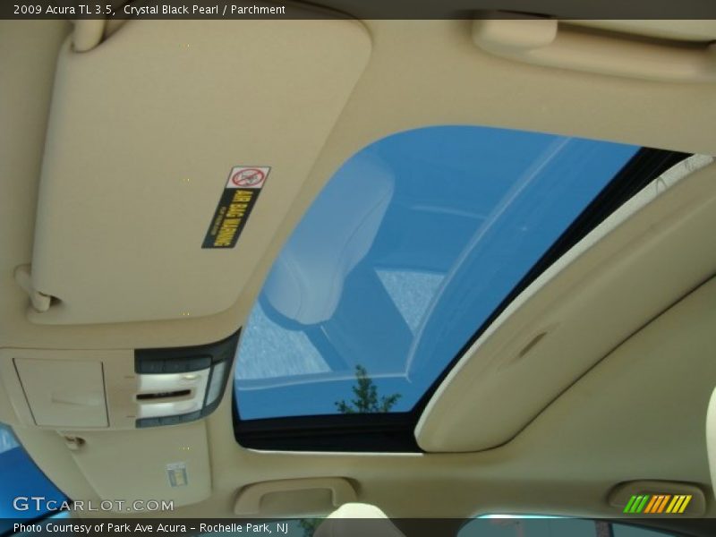 Crystal Black Pearl / Parchment 2009 Acura TL 3.5