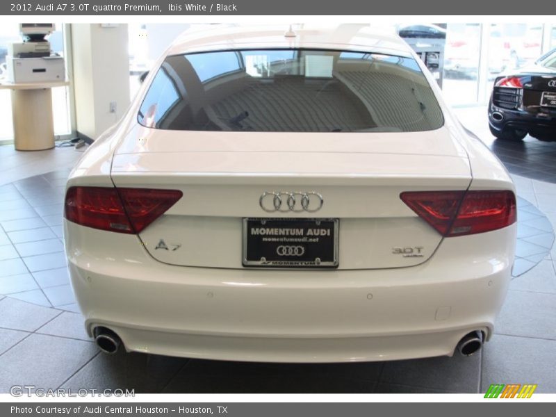 Ibis White / Black 2012 Audi A7 3.0T quattro Premium