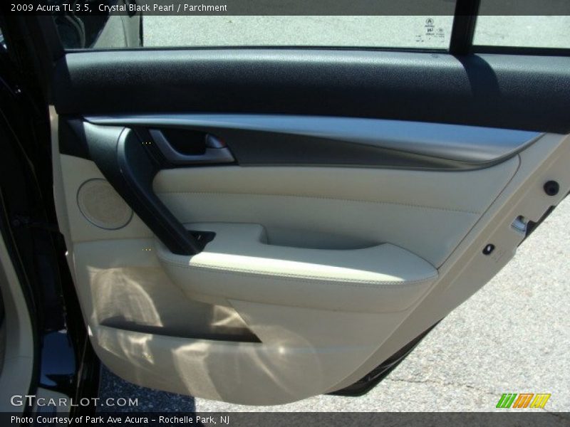 Crystal Black Pearl / Parchment 2009 Acura TL 3.5