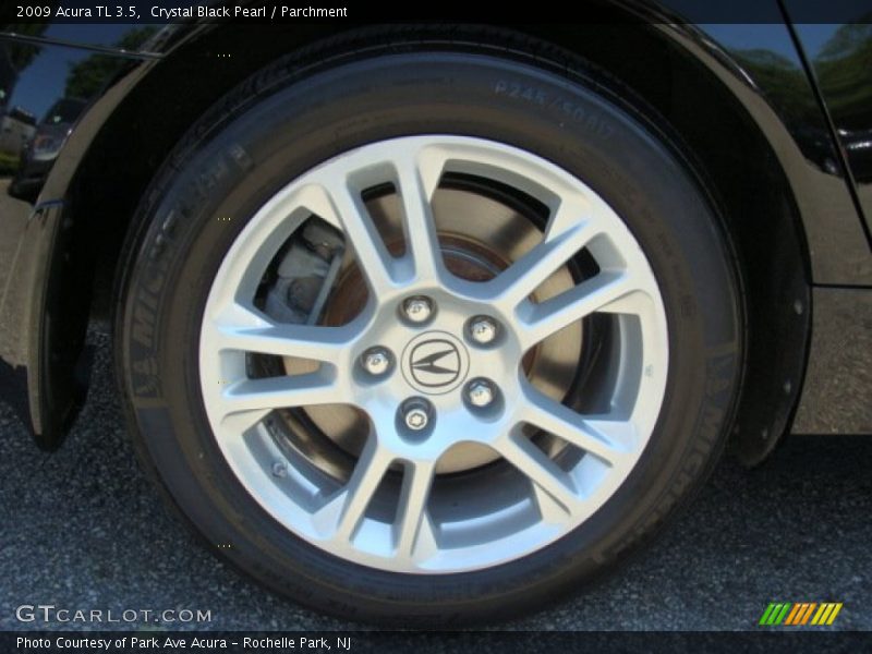 Crystal Black Pearl / Parchment 2009 Acura TL 3.5