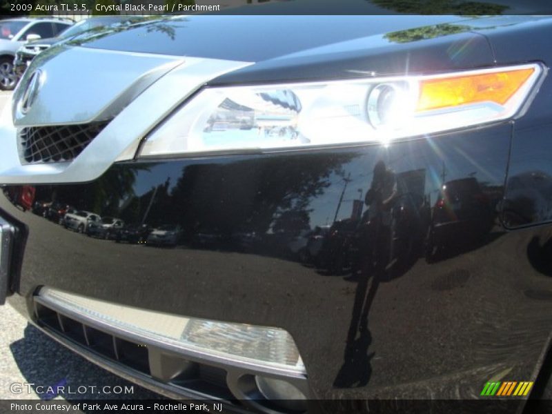 Crystal Black Pearl / Parchment 2009 Acura TL 3.5