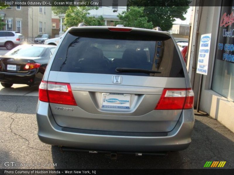 Ocean Mist Metallic / Gray 2007 Honda Odyssey EX-L