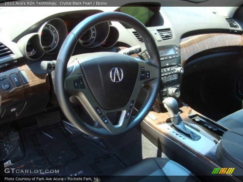 Crystal Black Pearl / Ebony 2011 Acura MDX Technology