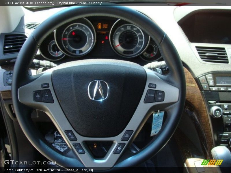 Crystal Black Pearl / Ebony 2011 Acura MDX Technology