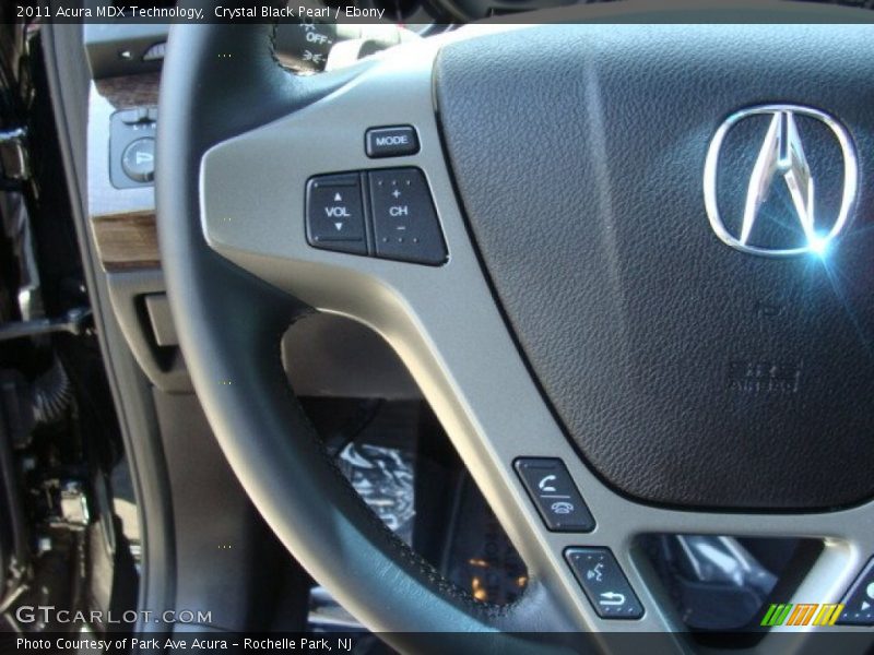 Crystal Black Pearl / Ebony 2011 Acura MDX Technology