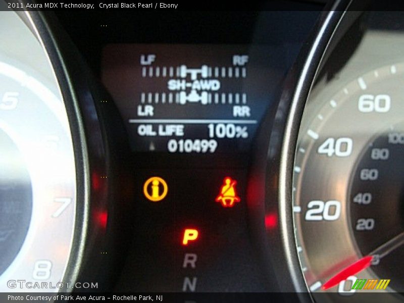 Crystal Black Pearl / Ebony 2011 Acura MDX Technology