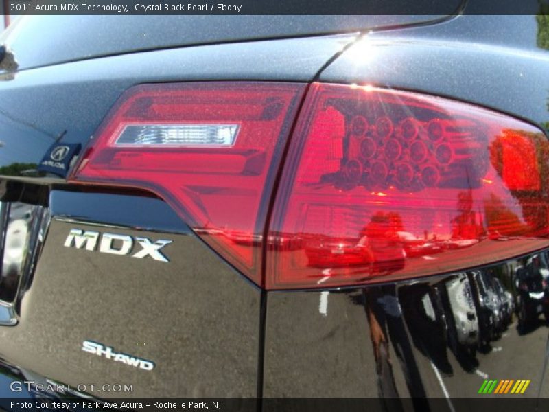 Crystal Black Pearl / Ebony 2011 Acura MDX Technology
