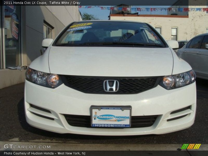 Taffeta White / Gray 2011 Honda Civic LX Coupe