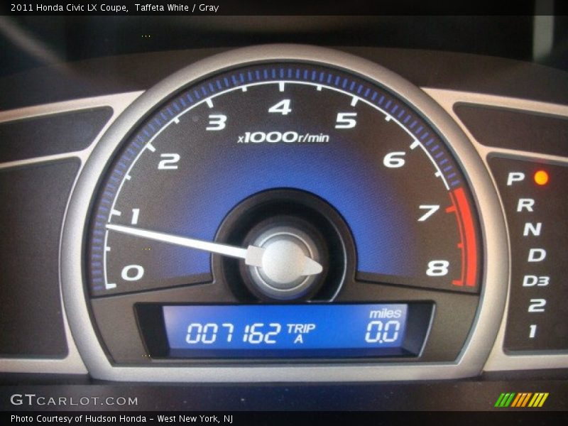 Taffeta White / Gray 2011 Honda Civic LX Coupe