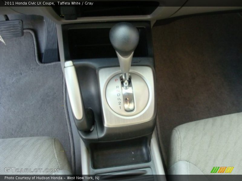 Taffeta White / Gray 2011 Honda Civic LX Coupe