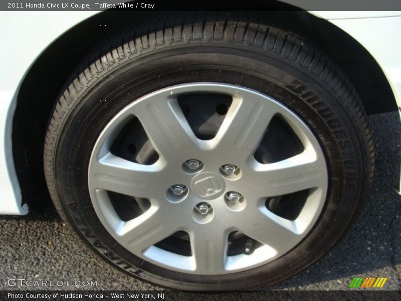 Taffeta White / Gray 2011 Honda Civic LX Coupe