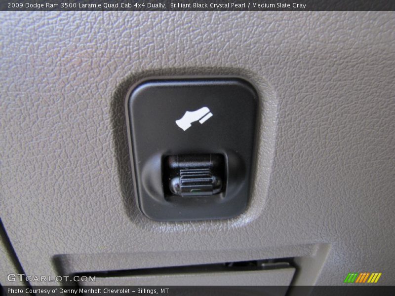 Brilliant Black Crystal Pearl / Medium Slate Gray 2009 Dodge Ram 3500 Laramie Quad Cab 4x4 Dually