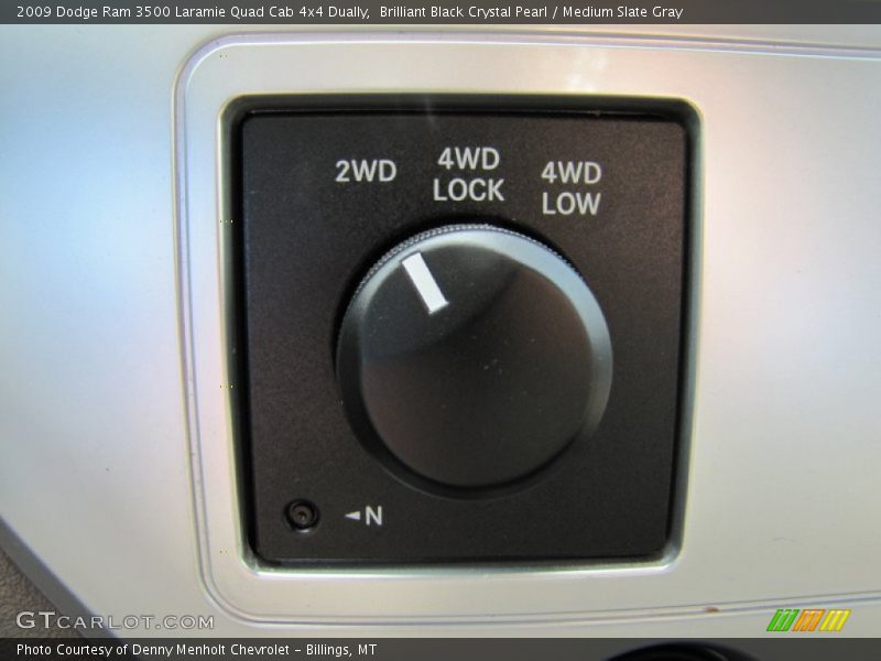 Brilliant Black Crystal Pearl / Medium Slate Gray 2009 Dodge Ram 3500 Laramie Quad Cab 4x4 Dually