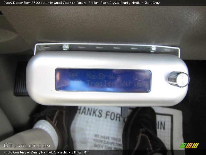 Brilliant Black Crystal Pearl / Medium Slate Gray 2009 Dodge Ram 3500 Laramie Quad Cab 4x4 Dually