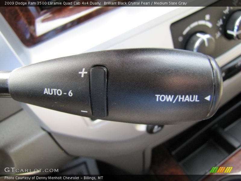 Brilliant Black Crystal Pearl / Medium Slate Gray 2009 Dodge Ram 3500 Laramie Quad Cab 4x4 Dually